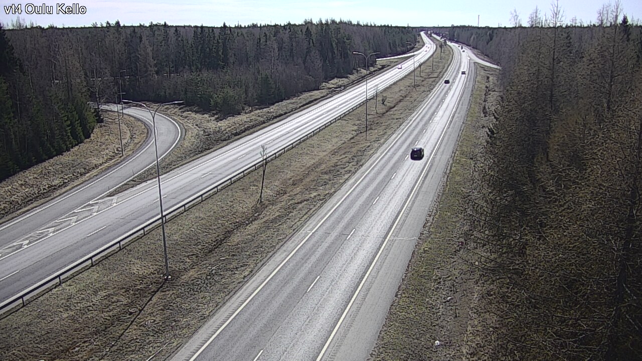 Weather Camera Image Väg 4 Uleåborg, Kello, Oulu, Pohjois-Pohjanmaa