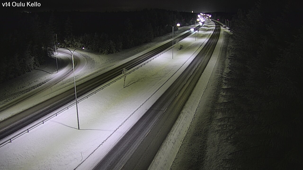 Weather Camera Image Väg 4 Uleåborg, Kello, Oulu, Pohjois-Pohjanmaa