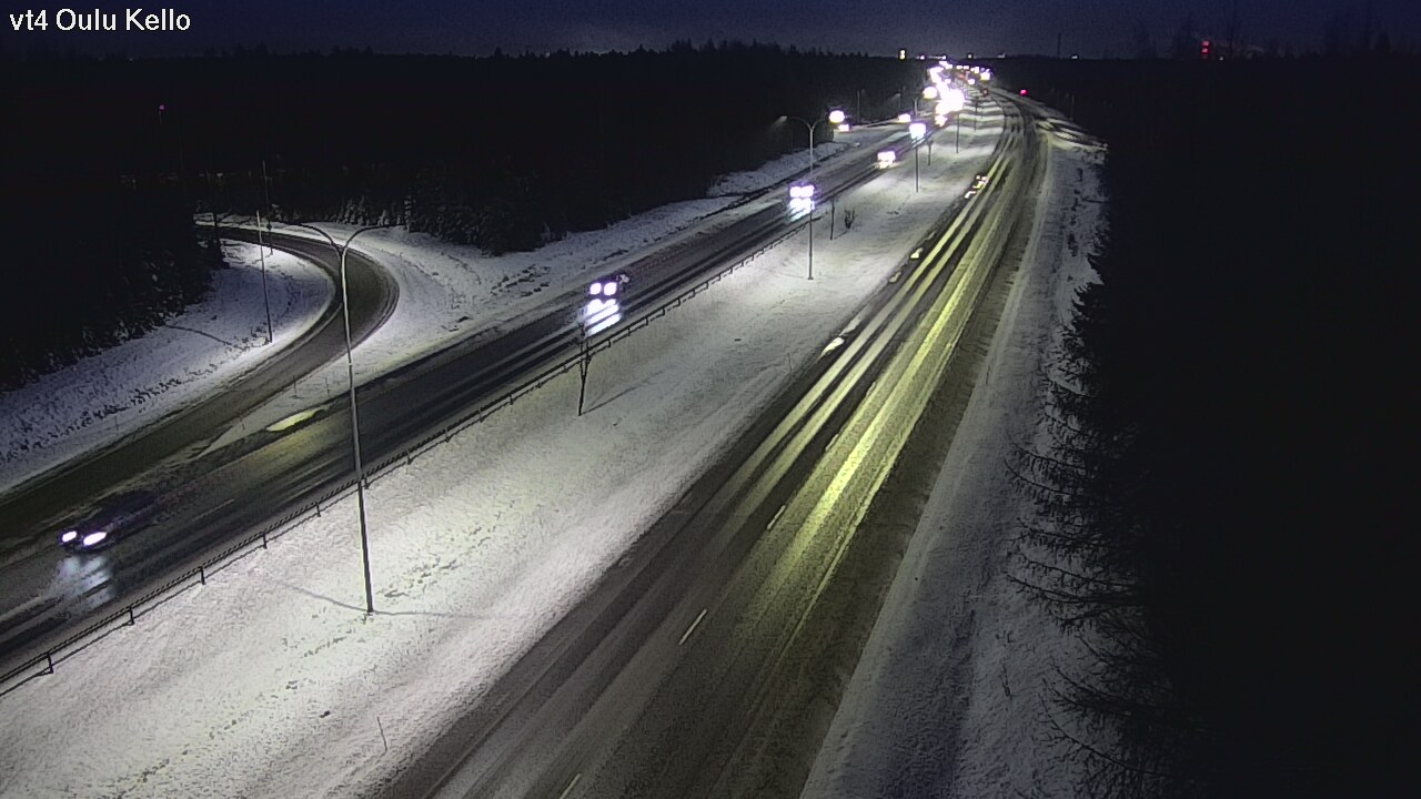 Weather Camera Image Väg 4 Uleåborg, Kello, Oulu, Pohjois-Pohjanmaa