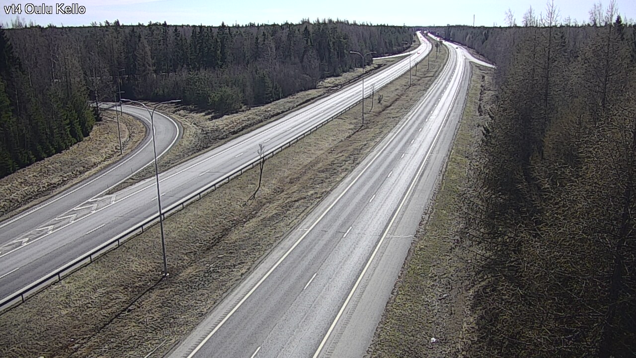 Weather Camera Image Väg 4 Uleåborg, Kello, Oulu, Pohjois-Pohjanmaa