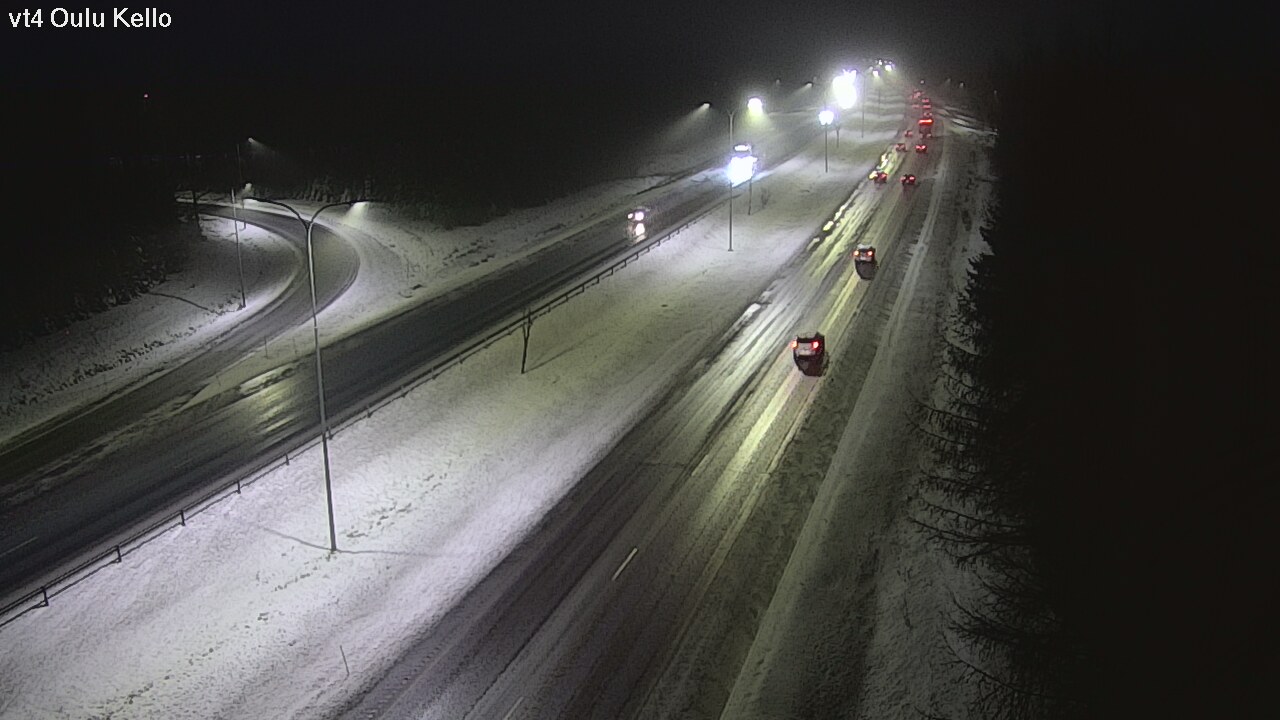 Weather Camera Image Road 4 Oulu, Kello, Oulu, Pohjois-Pohjanmaa