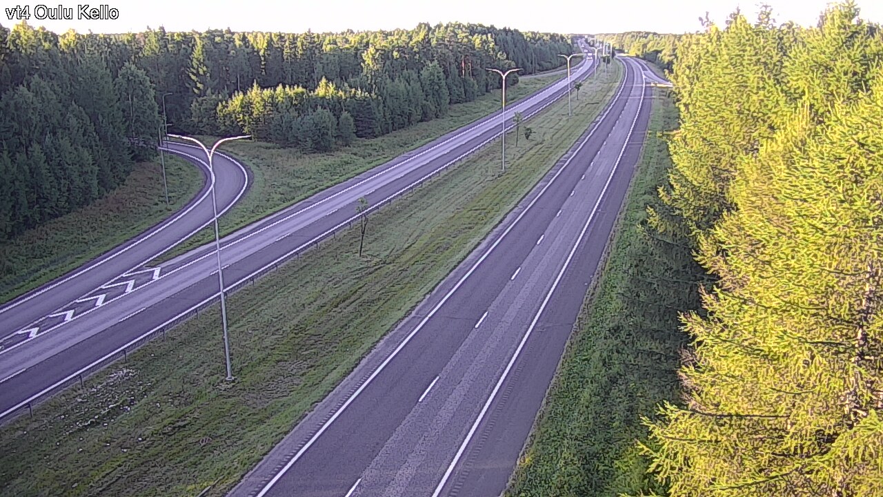 Weather Camera Image Road 4 Oulu, Kello, Oulu, Pohjois-Pohjanmaa