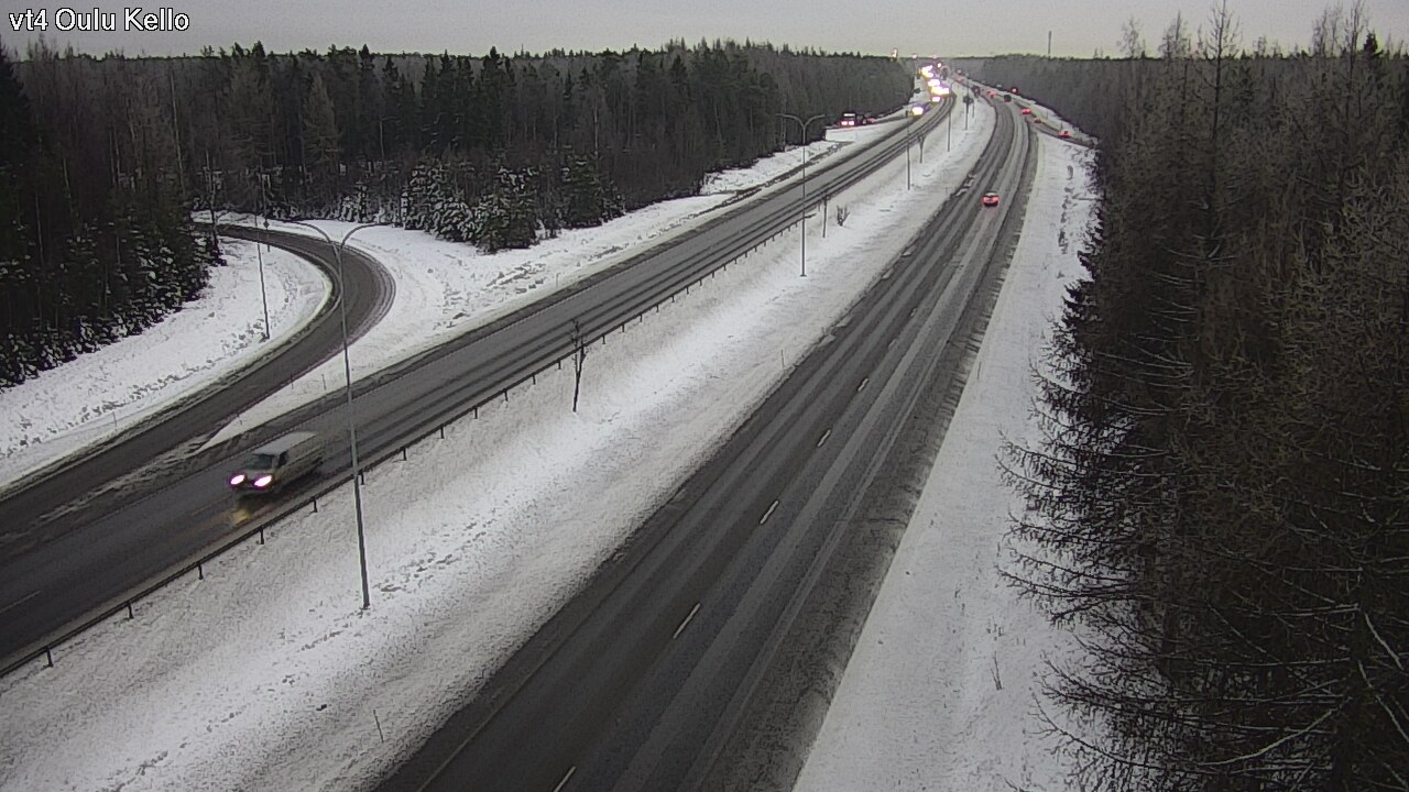 Weather Camera Image Road 4 Oulu, Kello, Oulu, Pohjois-Pohjanmaa