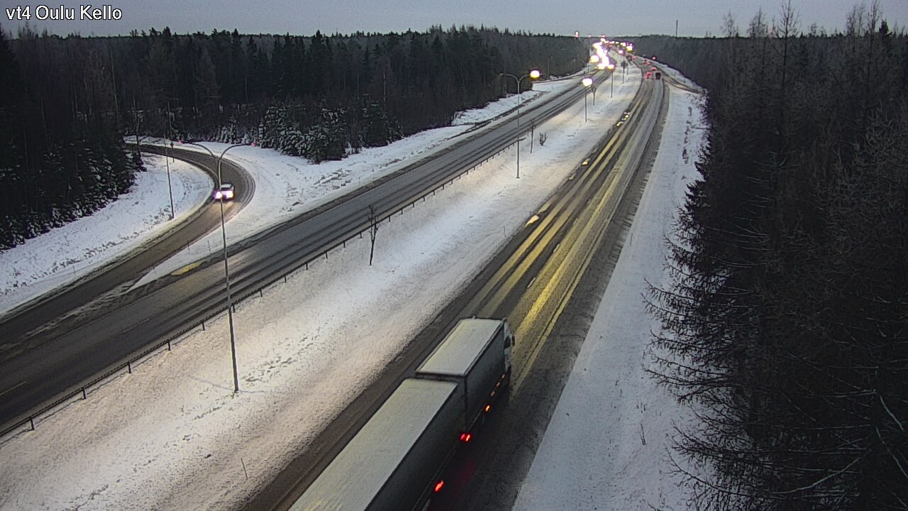 Weather Camera Image Road 4 Oulu, Kello, Oulu, Pohjois-Pohjanmaa
