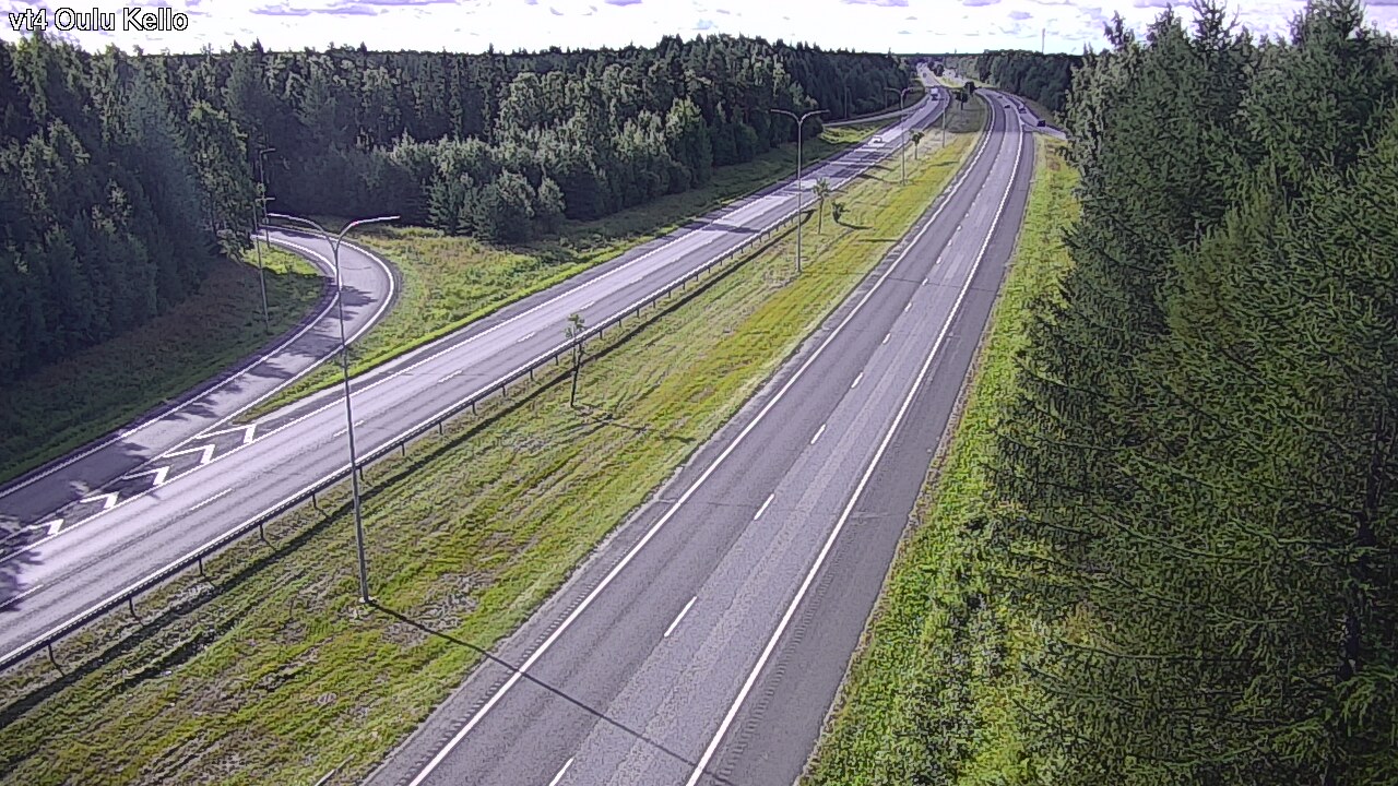 Weather Camera Image Road 4 Oulu, Kello, Oulu, Pohjois-Pohjanmaa