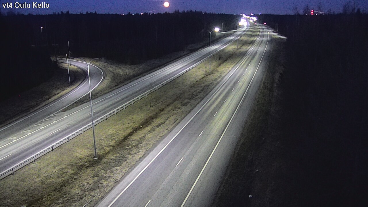 Weather Camera Image Väg 4 Uleåborg, Kello, Oulu, Pohjois-Pohjanmaa