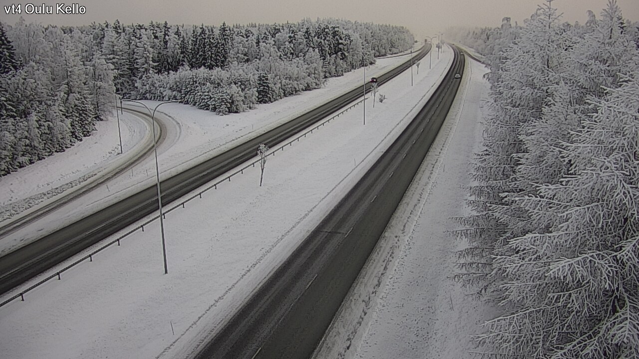 Weather Camera Image Väg 4 Uleåborg, Kello, Oulu, Pohjois-Pohjanmaa