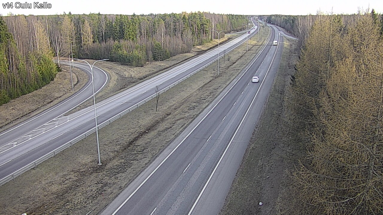 Weather Camera Image Väg 4 Uleåborg, Kello, Oulu, Pohjois-Pohjanmaa
