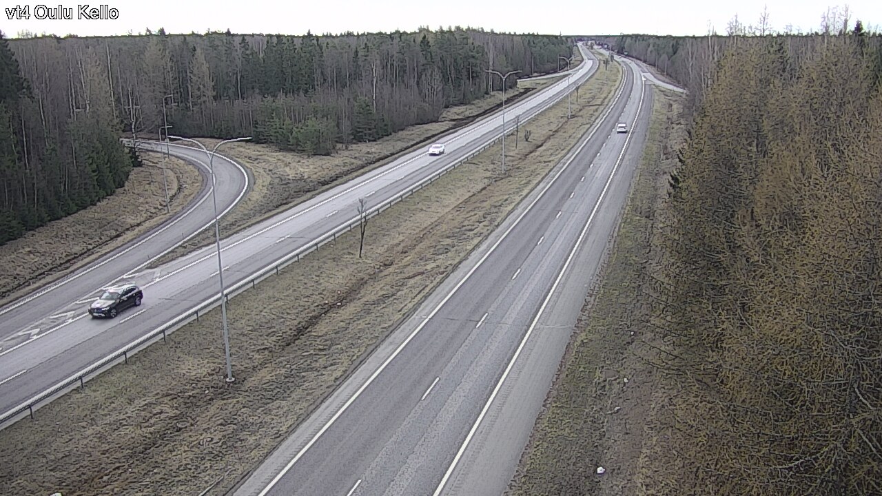 Weather Camera Image Väg 4 Uleåborg, Kello, Oulu, Pohjois-Pohjanmaa