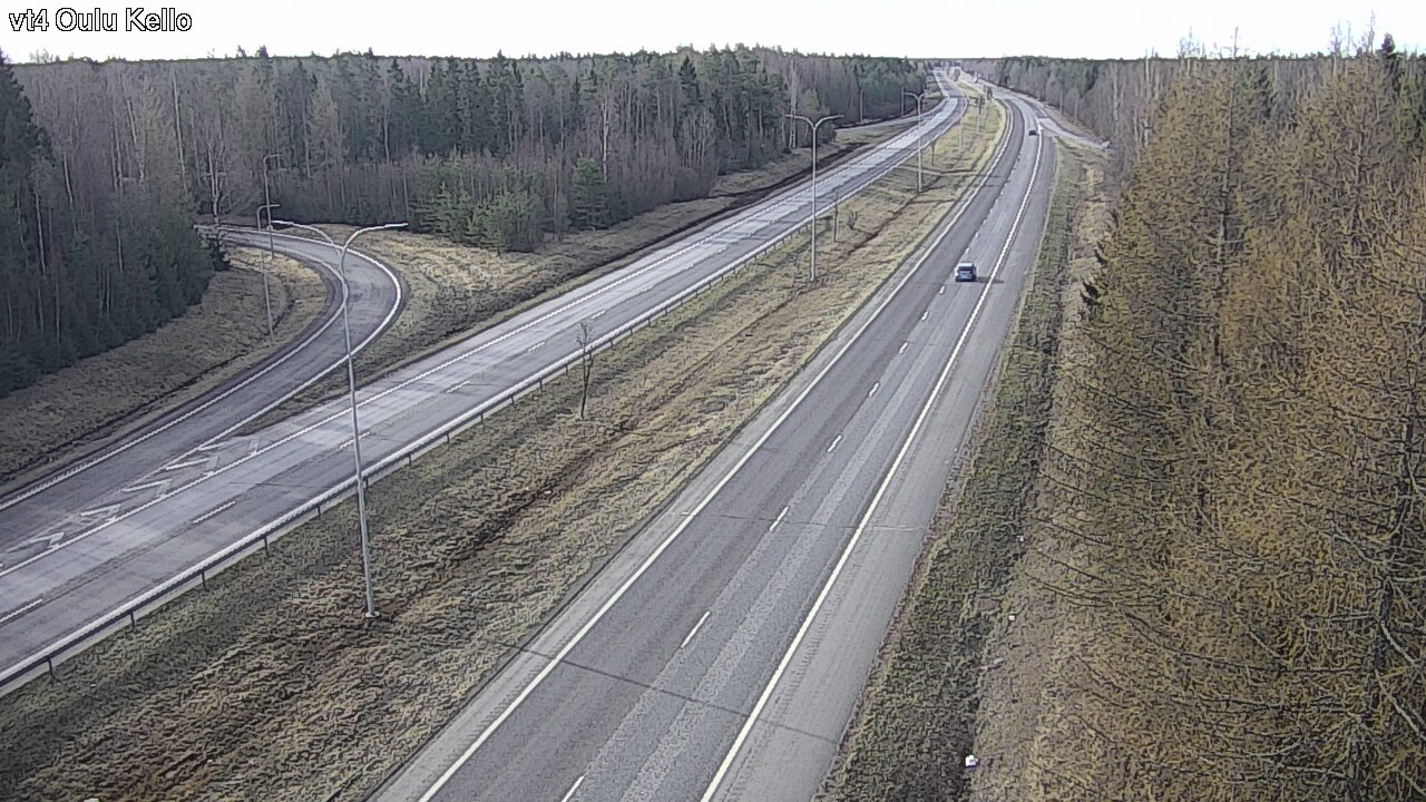 Weather Camera Image Väg 4 Uleåborg, Kello, Oulu, Pohjois-Pohjanmaa