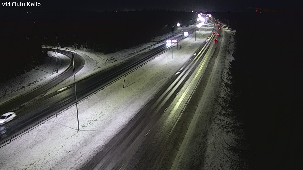 Weather Camera Image Väg 4 Uleåborg, Kello, Oulu, Pohjois-Pohjanmaa