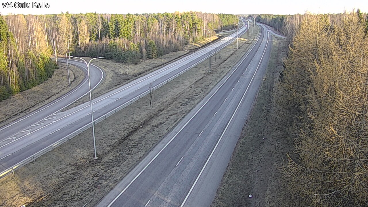 Weather Camera Image Väg 4 Uleåborg, Kello, Oulu, Pohjois-Pohjanmaa