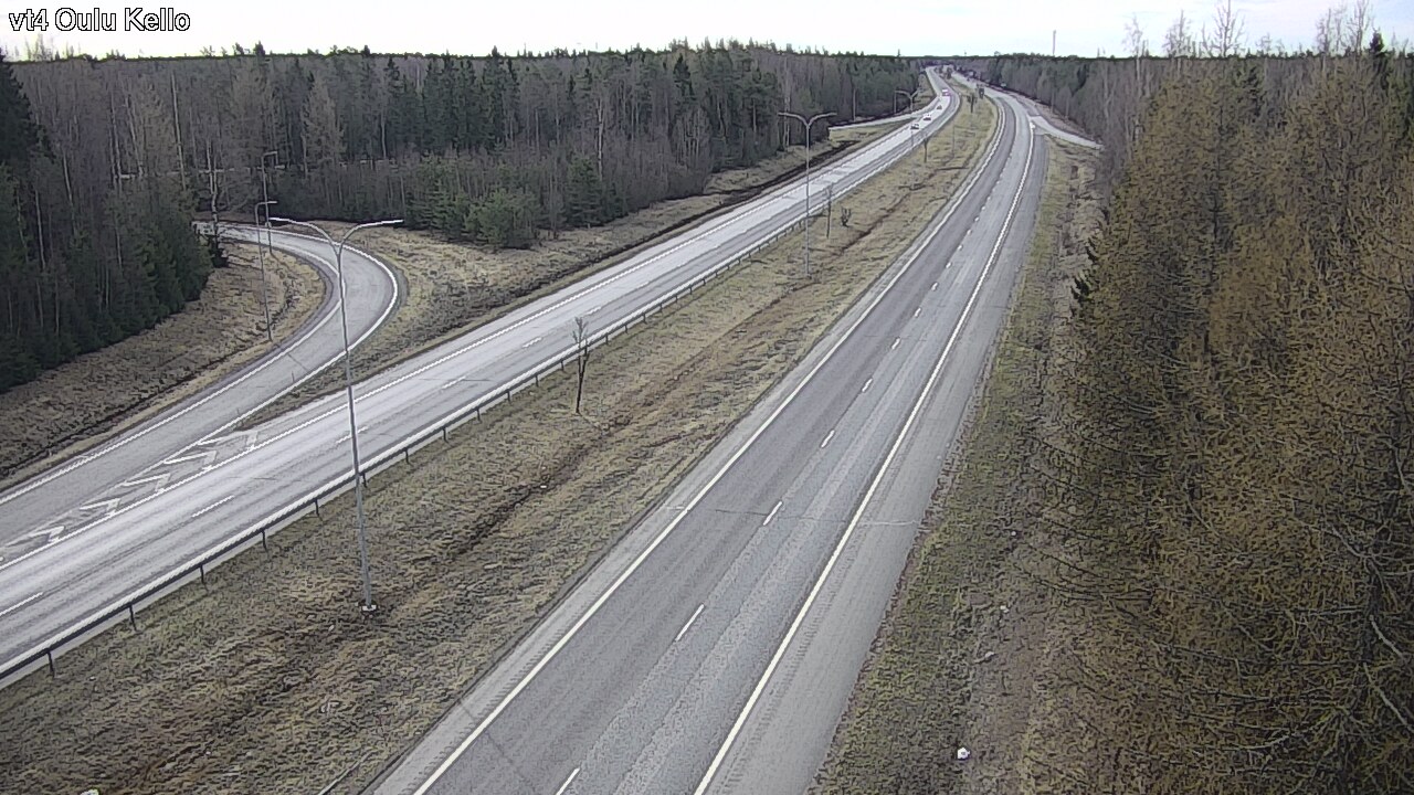 Weather Camera Image Väg 4 Uleåborg, Kello, Oulu, Pohjois-Pohjanmaa