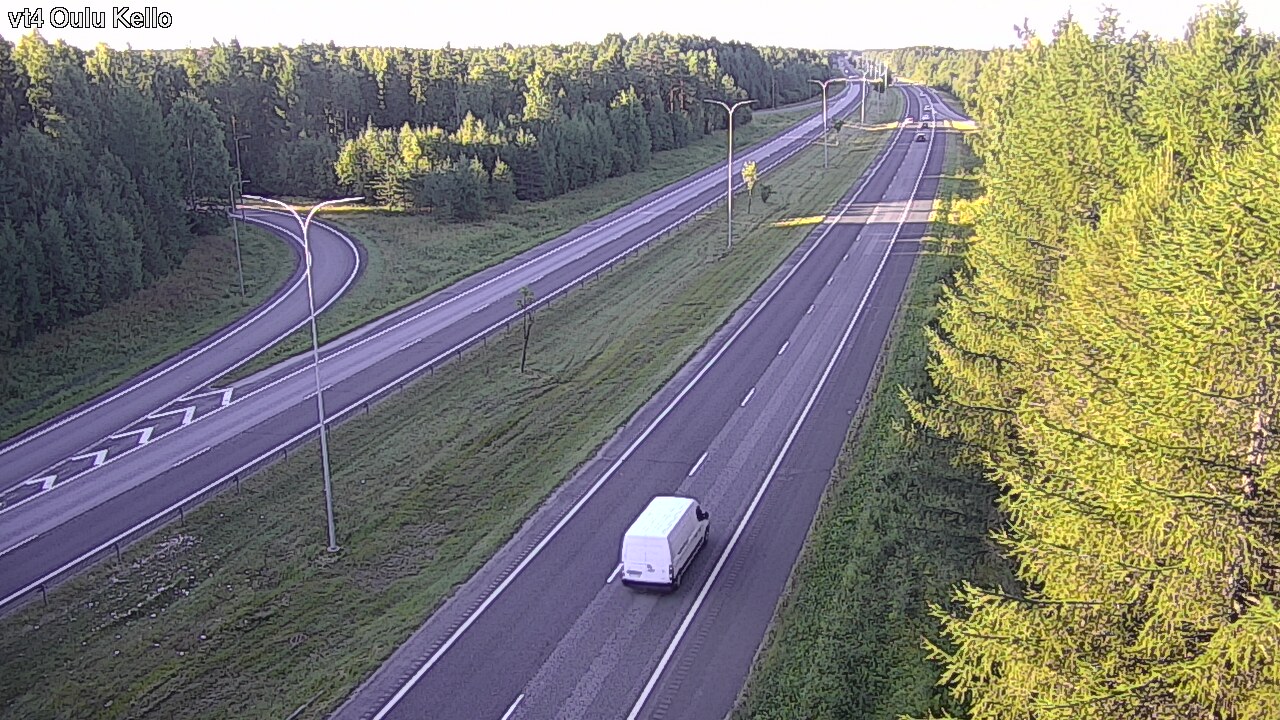 Weather Camera Image Road 4 Oulu, Kello, Oulu, Pohjois-Pohjanmaa