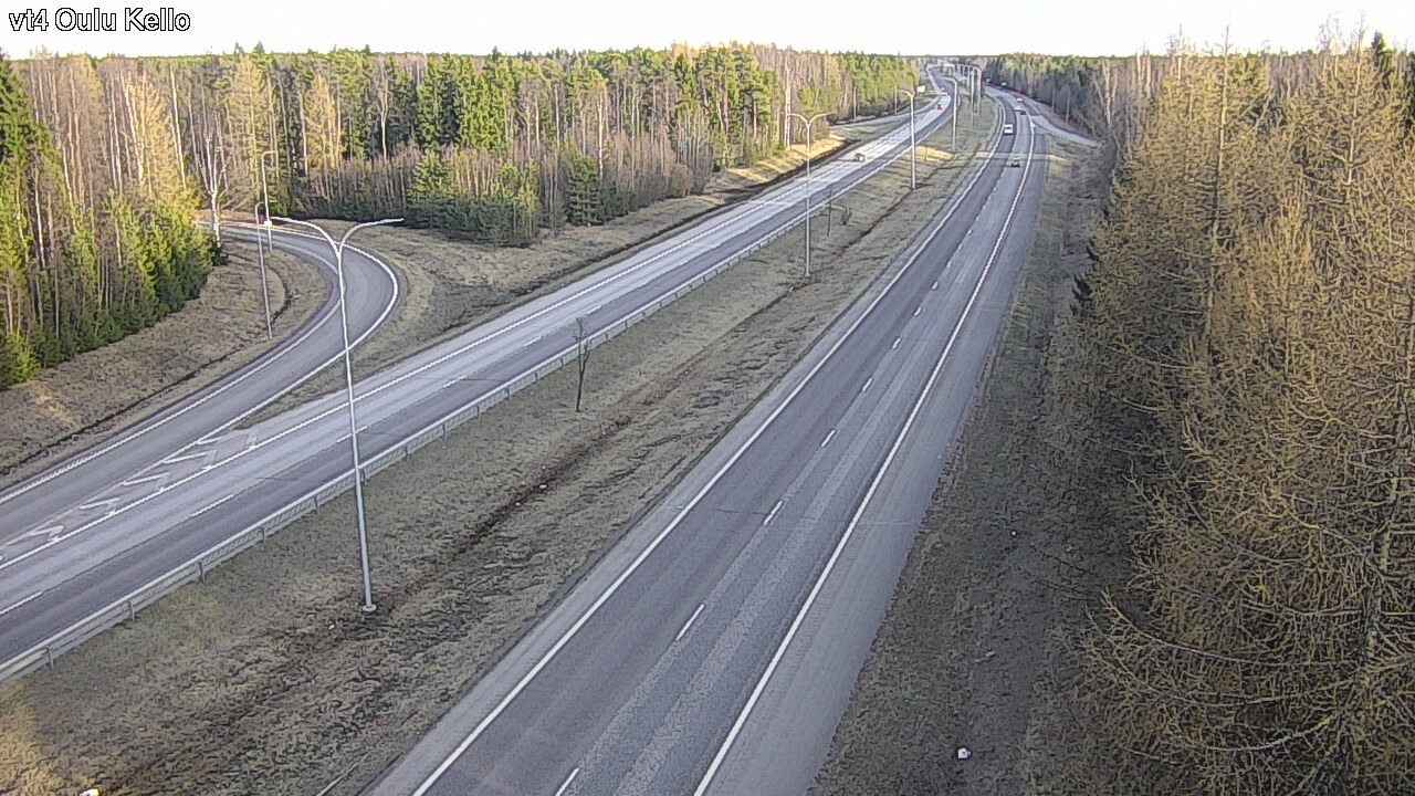 Weather Camera Image Väg 4 Uleåborg, Kello, Oulu, Pohjois-Pohjanmaa