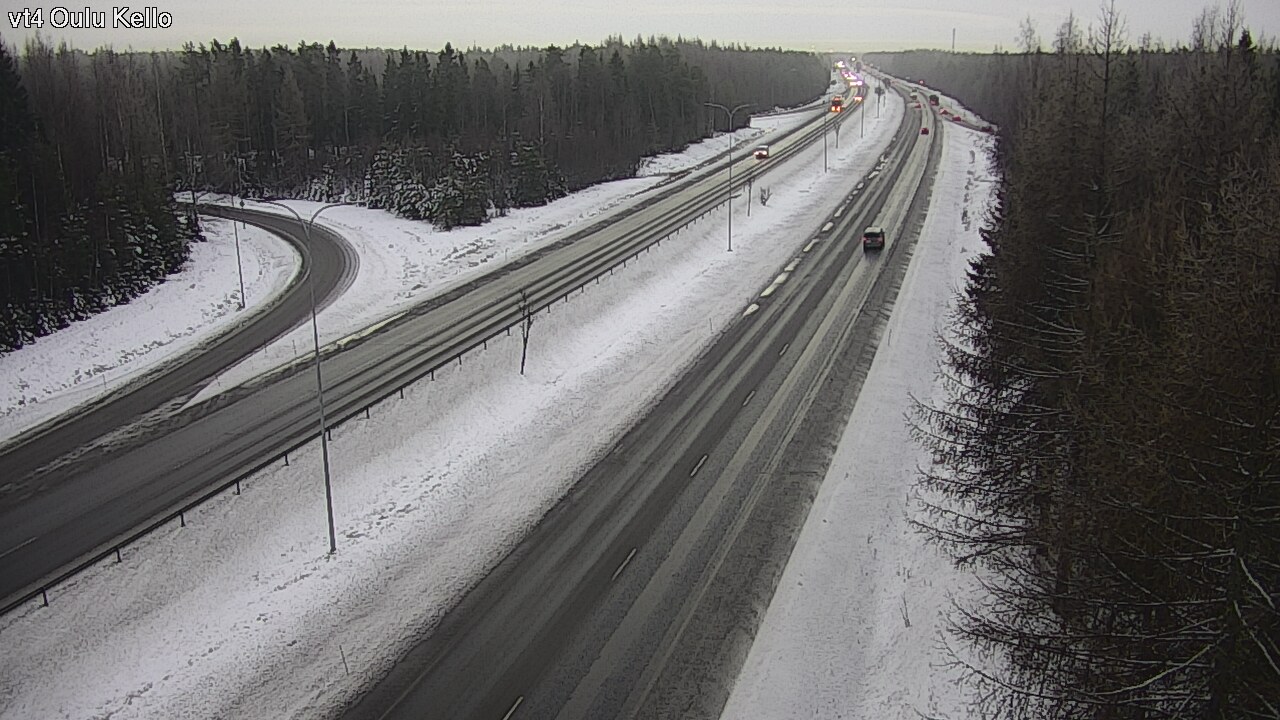 Weather Camera Image Road 4 Oulu, Kello, Oulu, Pohjois-Pohjanmaa