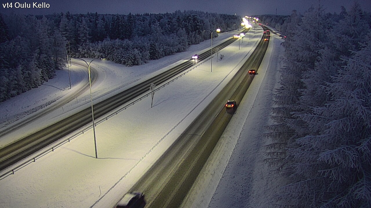 Weather Camera Image Väg 4 Uleåborg, Kello, Oulu, Pohjois-Pohjanmaa