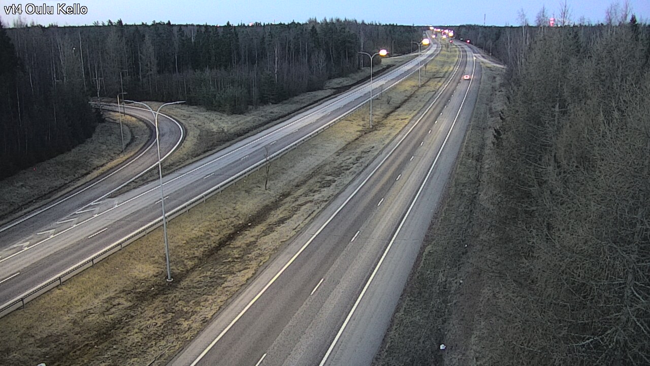 Weather Camera Image Väg 4 Uleåborg, Kello, Oulu, Pohjois-Pohjanmaa