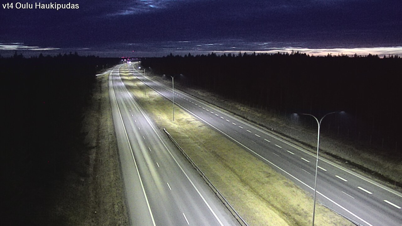 Weather Camera Image Road 4 Oulu, Haukipudas, Oulu, Pohjois-Pohjanmaa