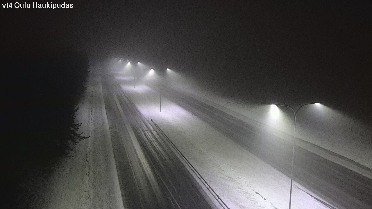 Weather Camera Image Road 4 Oulu, Haukipudas, Oulu, Pohjois-Pohjanmaa