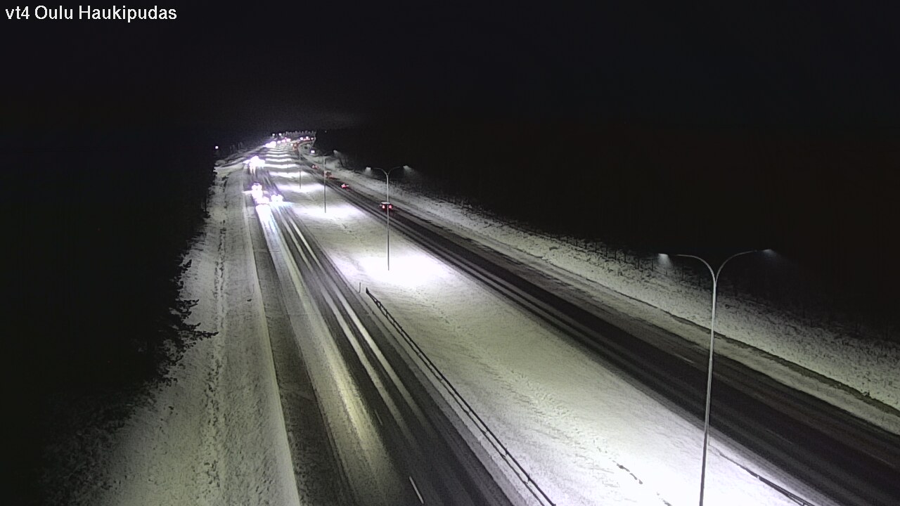 Weather Camera Image Väg 4 Oleåborg, Haukipudas, Oulu, Pohjois-Pohjanmaa