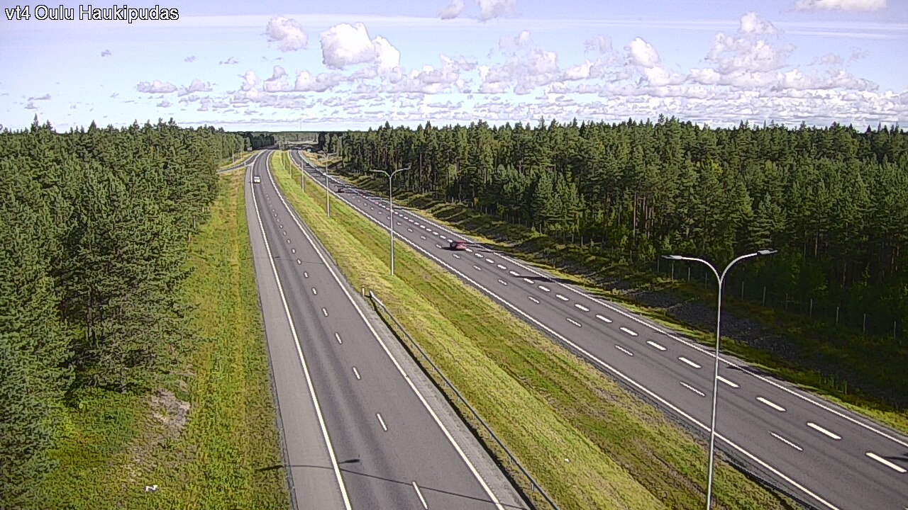 Weather Camera Image Väg 4 Oleåborg, Haukipudas, Oulu, Pohjois-Pohjanmaa