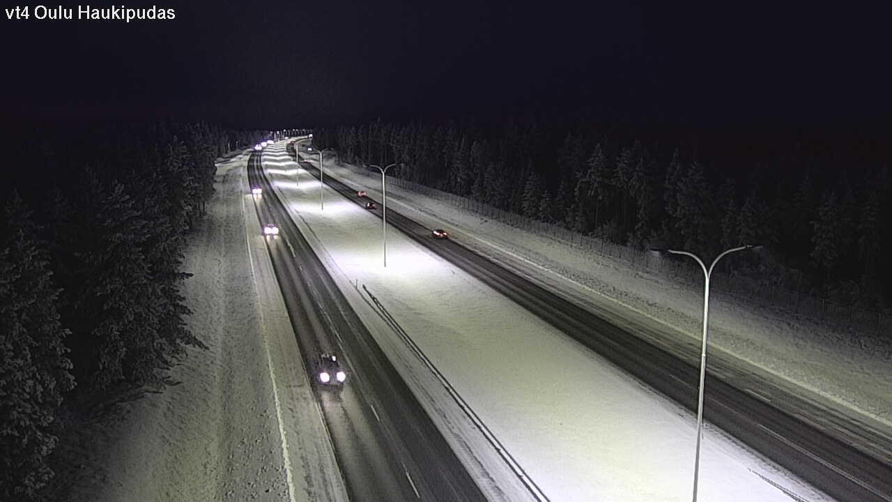 Weather Camera Image Road 4 Oulu, Haukipudas, Oulu, Pohjois-Pohjanmaa