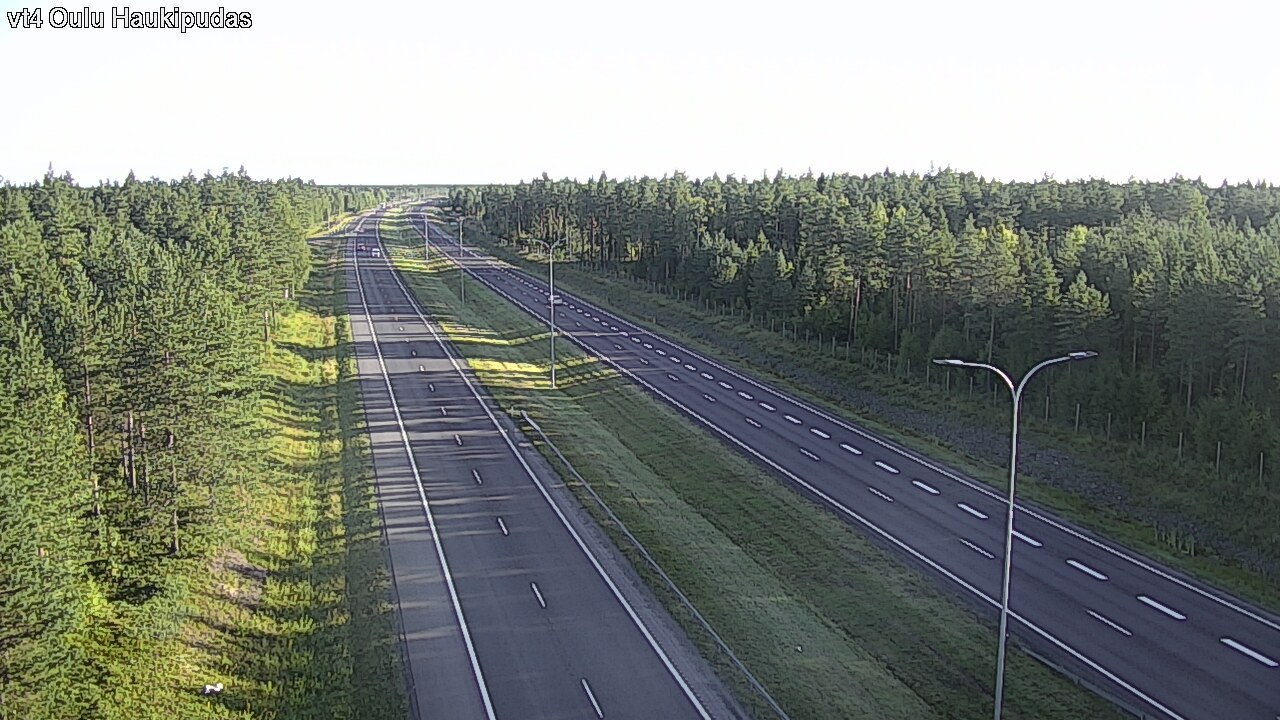 Weather Camera Image Road 4 Oulu, Haukipudas, Oulu, Pohjois-Pohjanmaa