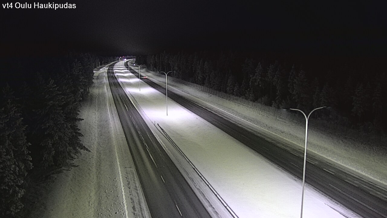 Weather Camera Image Road 4 Oulu, Haukipudas, Oulu, Pohjois-Pohjanmaa