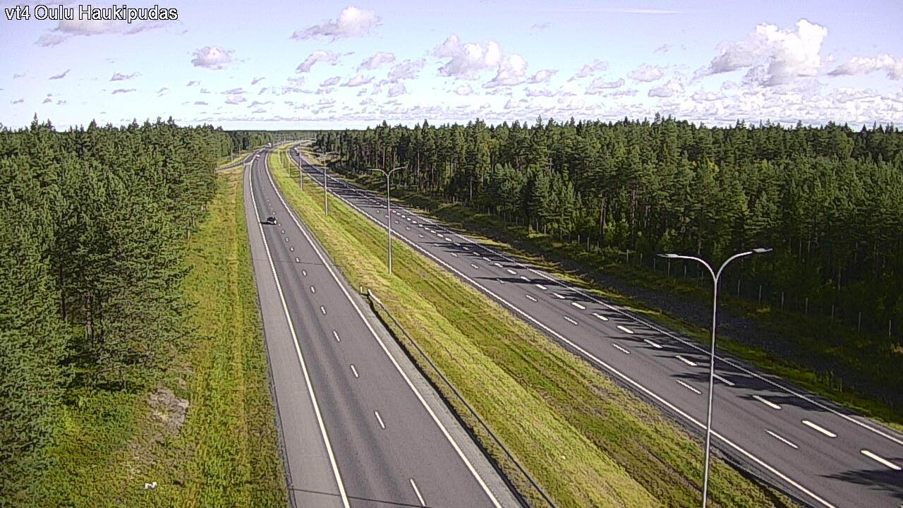Weather Camera Image Väg 4 Oleåborg, Haukipudas, Oulu, Pohjois-Pohjanmaa