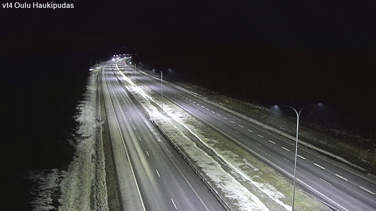 Weather Camera Image Väg 4 Oleåborg, Haukipudas, Oulu, Pohjois-Pohjanmaa
