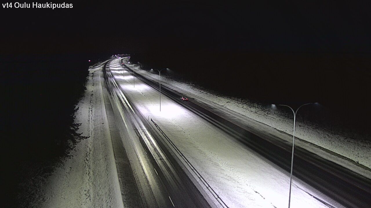 Weather Camera Image Väg 4 Oleåborg, Haukipudas, Oulu, Pohjois-Pohjanmaa