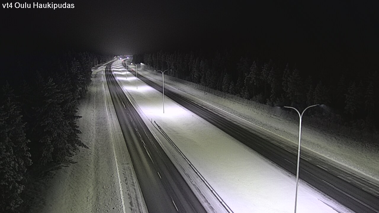 Weather Camera Image Road 4 Oulu, Haukipudas, Oulu, Pohjois-Pohjanmaa