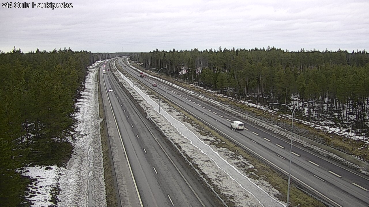 Weather Camera Image Road 4 Oulu, Haukipudas, Oulu, Pohjois-Pohjanmaa