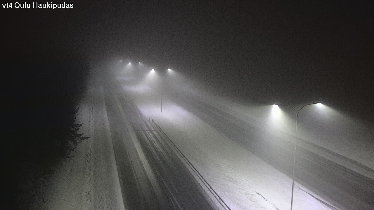 Weather Camera Image Road 4 Oulu, Haukipudas, Oulu, Pohjois-Pohjanmaa