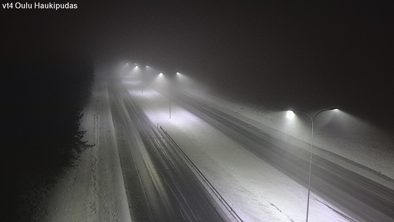 Weather Camera Image Road 4 Oulu, Haukipudas, Oulu, Pohjois-Pohjanmaa