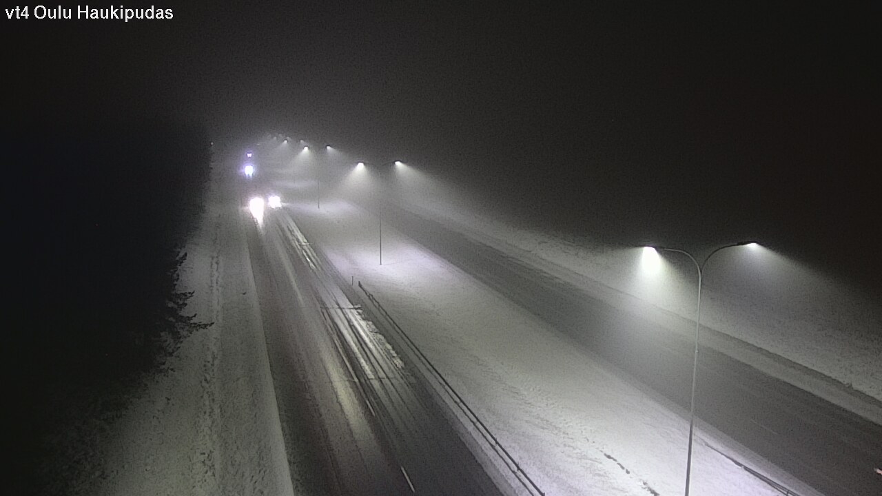 Weather Camera Image Väg 4 Oleåborg, Haukipudas, Oulu, Pohjois-Pohjanmaa