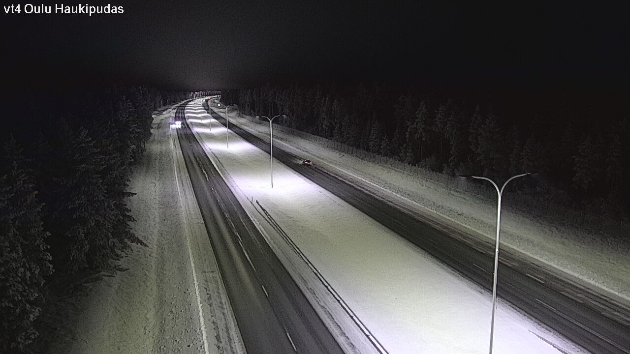 Weather Camera Image Road 4 Oulu, Haukipudas, Oulu, Pohjois-Pohjanmaa