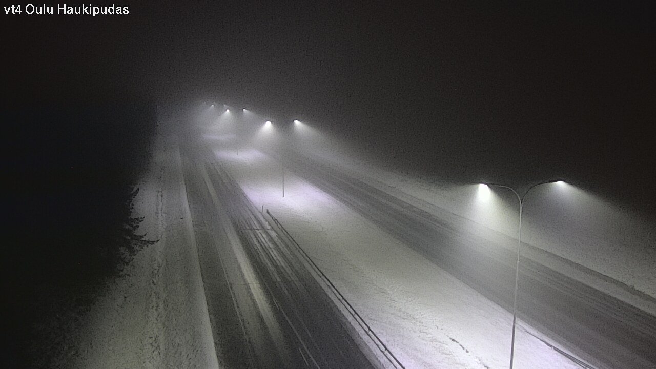 Weather Camera Image Road 4 Oulu, Haukipudas, Oulu, Pohjois-Pohjanmaa