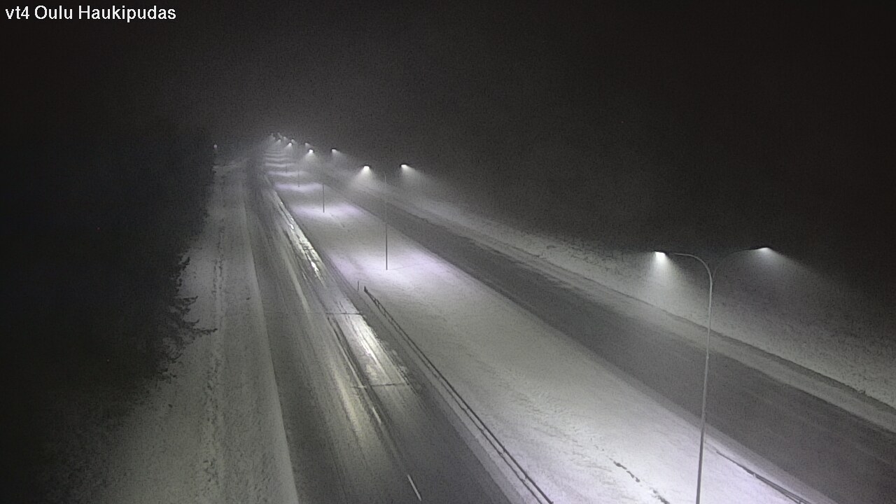 Weather Camera Image Väg 4 Oleåborg, Haukipudas, Oulu, Pohjois-Pohjanmaa