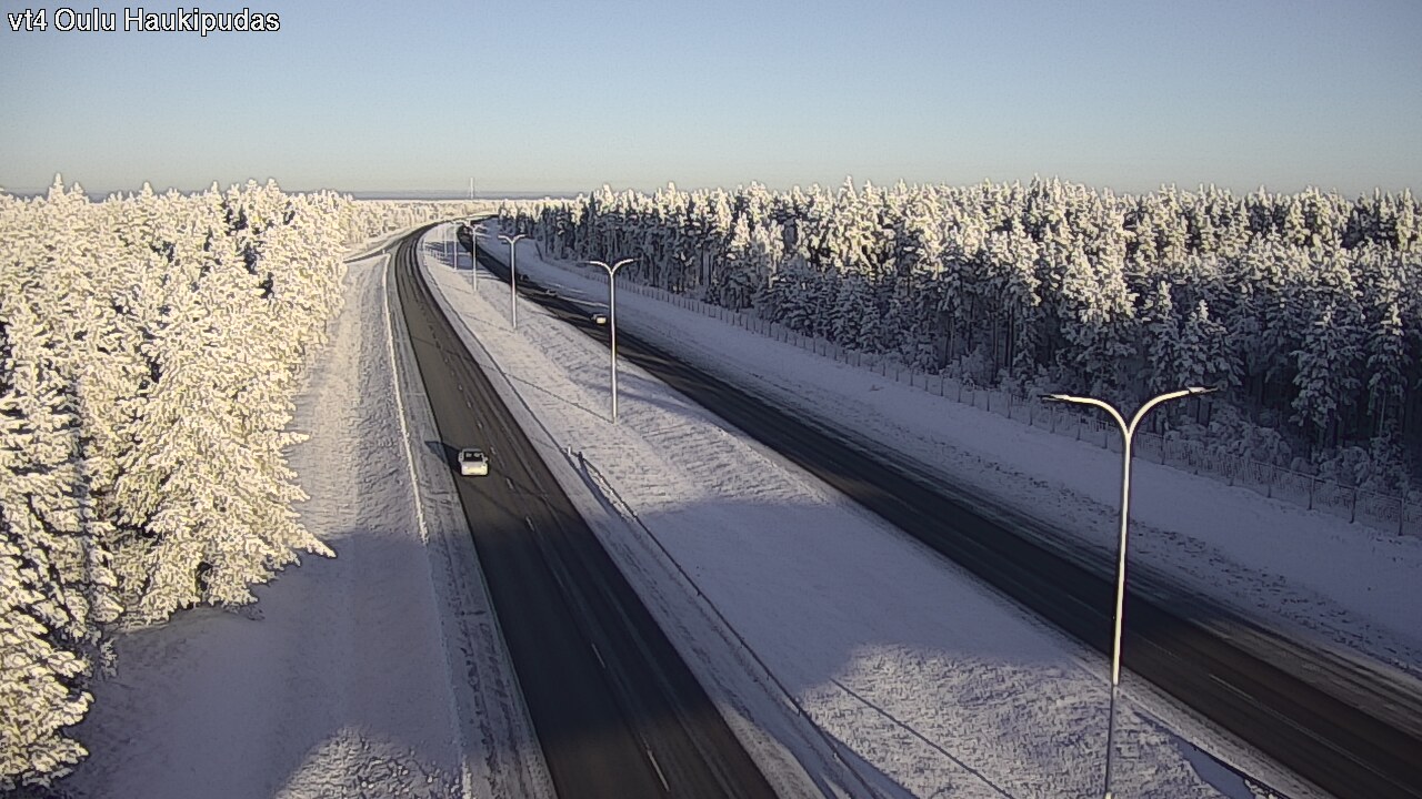 Weather Camera Image Väg 4 Oleåborg, Haukipudas, Oulu, Pohjois-Pohjanmaa