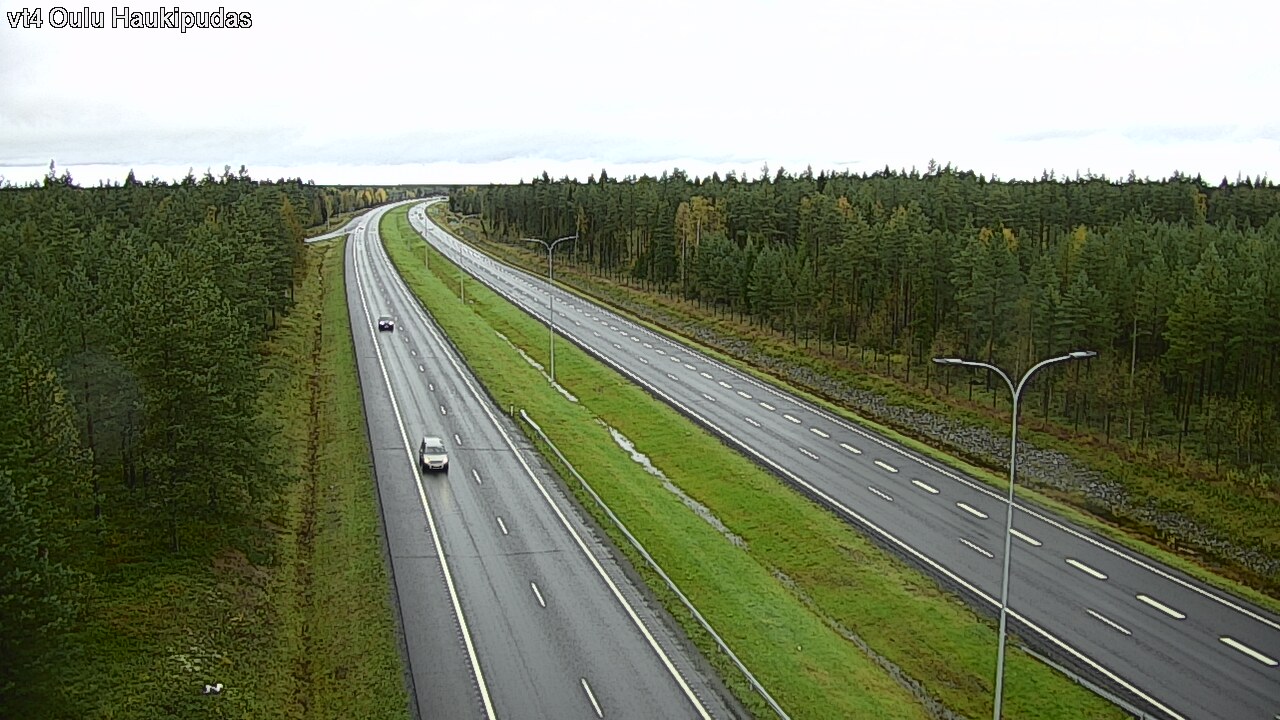 Weather Camera Image Väg 4 Oleåborg, Haukipudas, Oulu, Pohjois-Pohjanmaa