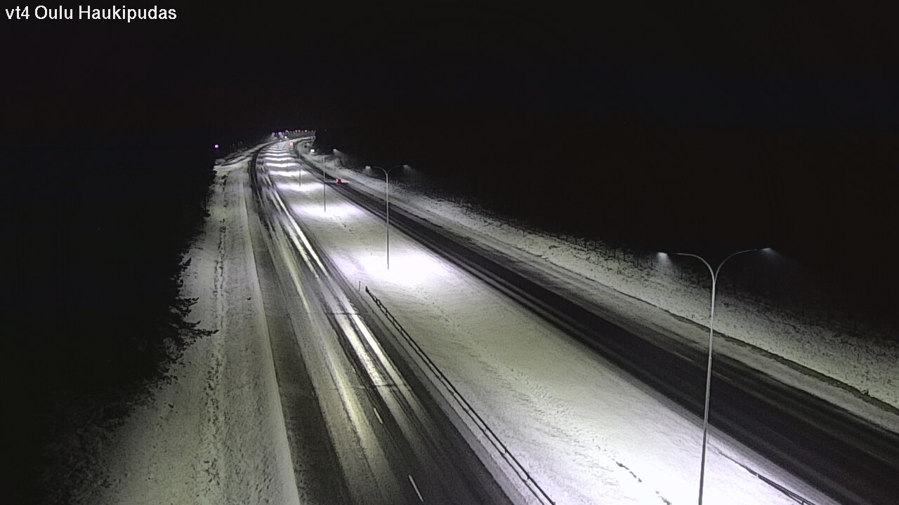 Weather Camera Image Väg 4 Oleåborg, Haukipudas, Oulu, Pohjois-Pohjanmaa