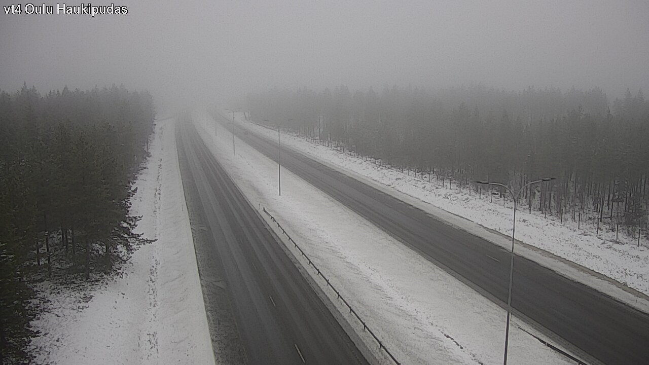 Weather Camera Image Väg 4 Oleåborg, Haukipudas, Oulu, Pohjois-Pohjanmaa