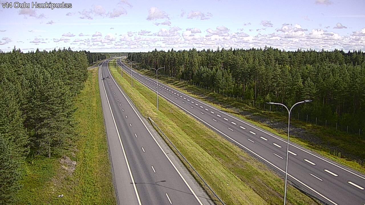 Weather Camera Image Väg 4 Oleåborg, Haukipudas, Oulu, Pohjois-Pohjanmaa