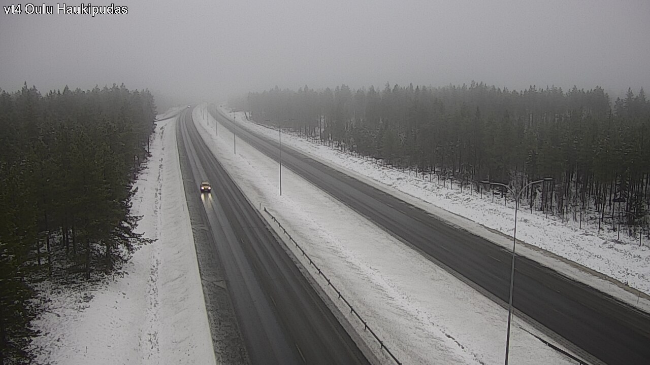 Weather Camera Image Road 4 Oulu, Haukipudas, Oulu, Pohjois-Pohjanmaa