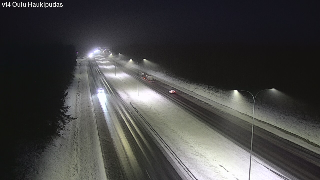 Weather Camera Image Road 4 Oulu, Haukipudas, Oulu, Pohjois-Pohjanmaa