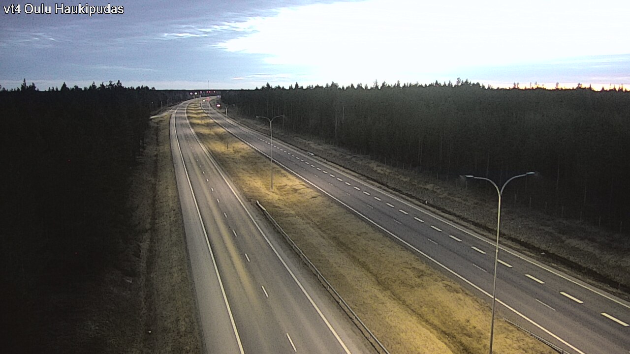 Weather Camera Image Road 4 Oulu, Haukipudas, Oulu, Pohjois-Pohjanmaa