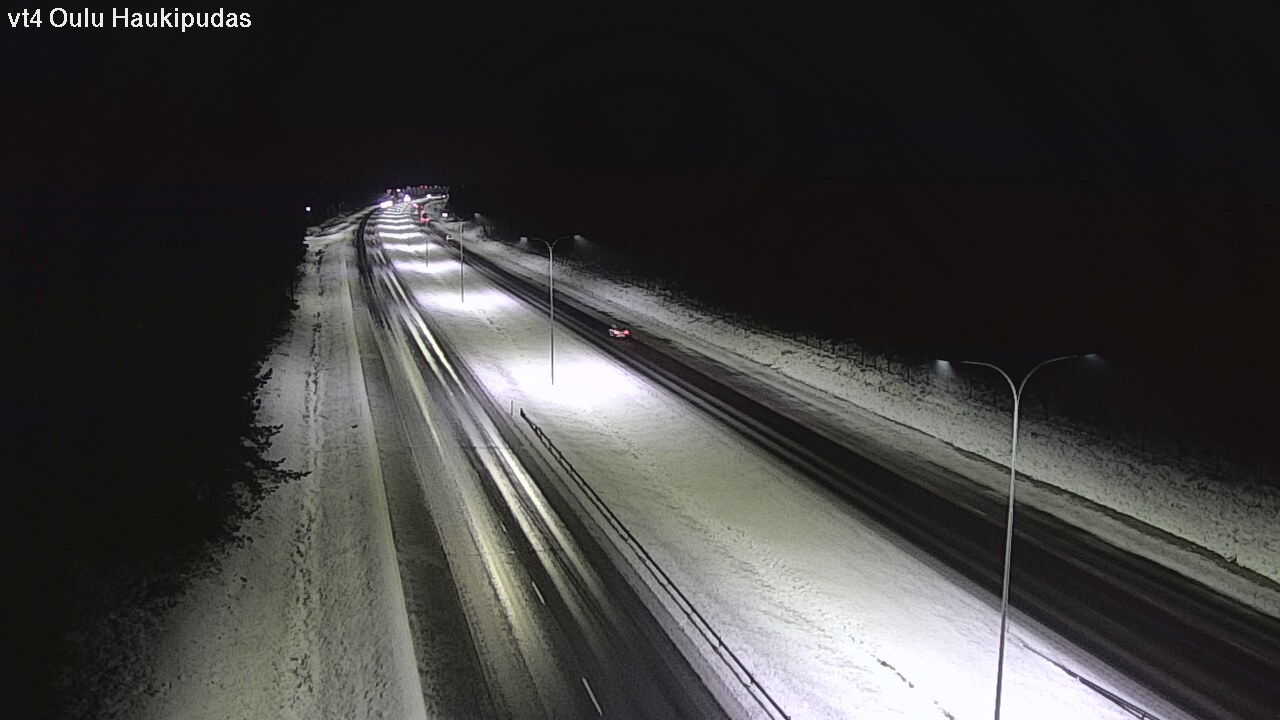 Weather Camera Image Väg 4 Oleåborg, Haukipudas, Oulu, Pohjois-Pohjanmaa