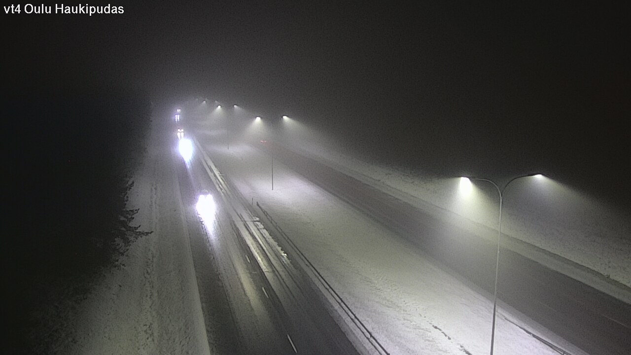 Weather Camera Image Väg 4 Oleåborg, Haukipudas, Oulu, Pohjois-Pohjanmaa